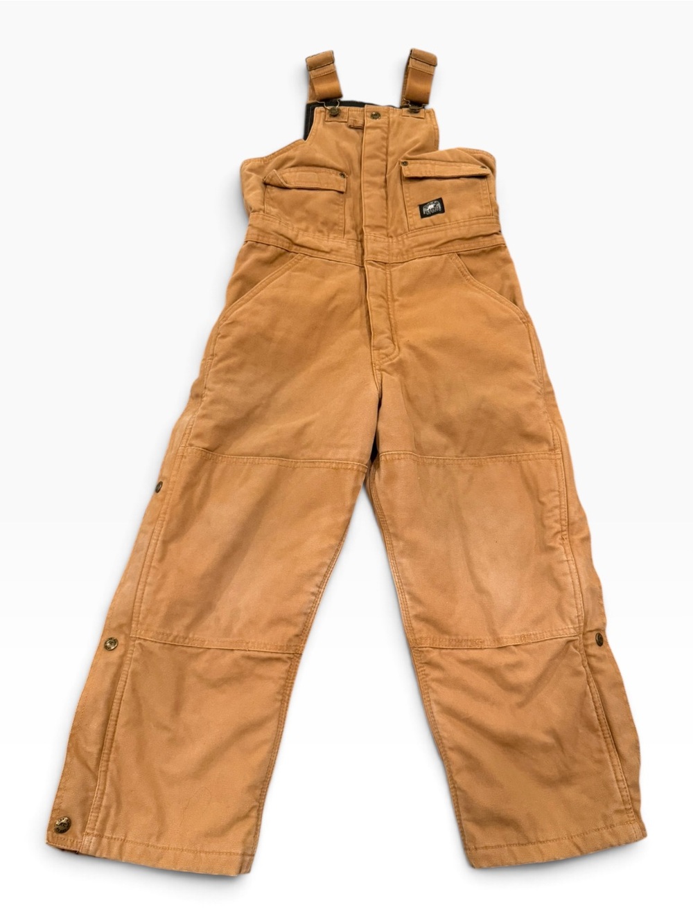 Polar King by KEY Youth Insulated Duck Canvas Bib Overalls Brown Size M